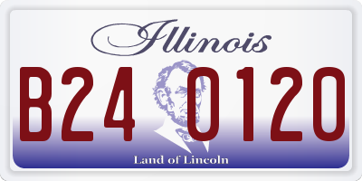 IL license plate B240120
