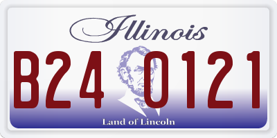 IL license plate B240121