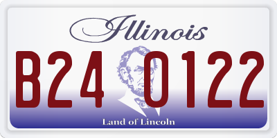 IL license plate B240122