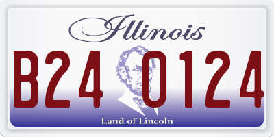 IL license plate B240124