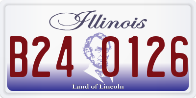 IL license plate B240126