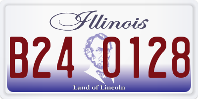 IL license plate B240128