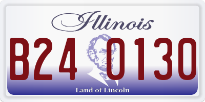IL license plate B240130