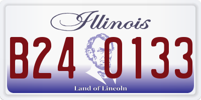 IL license plate B240133