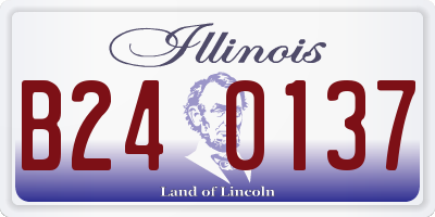 IL license plate B240137