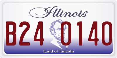 IL license plate B240140