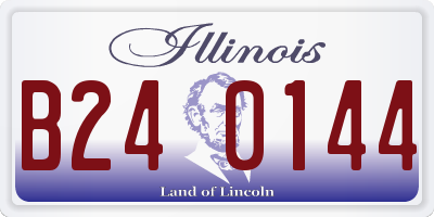 IL license plate B240144