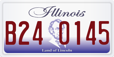 IL license plate B240145