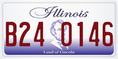 IL license plate B240146