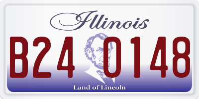 IL license plate B240148