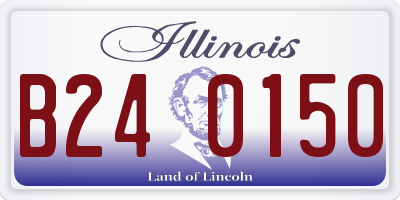 IL license plate B240150