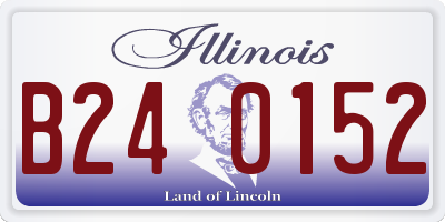IL license plate B240152