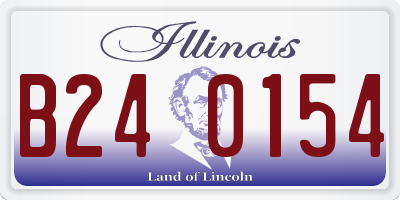 IL license plate B240154