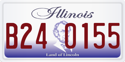 IL license plate B240155
