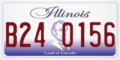 IL license plate B240156