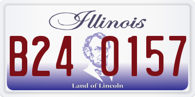 IL license plate B240157