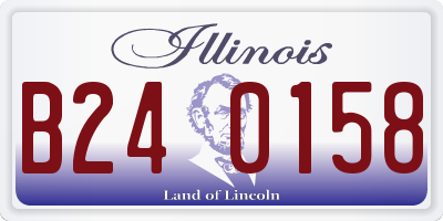 IL license plate B240158