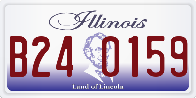 IL license plate B240159
