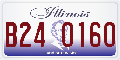 IL license plate B240160