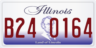 IL license plate B240164