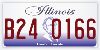 IL license plate B240166