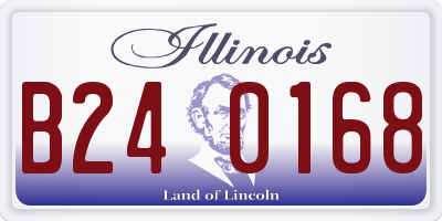 IL license plate B240168