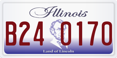 IL license plate B240170