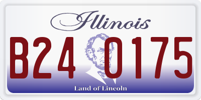 IL license plate B240175