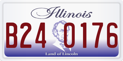 IL license plate B240176