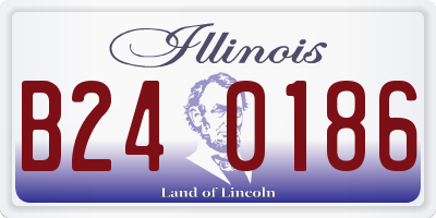 IL license plate B240186