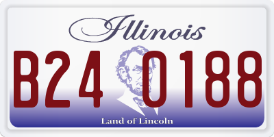 IL license plate B240188
