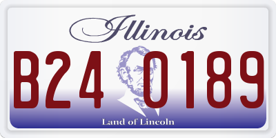 IL license plate B240189