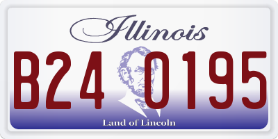 IL license plate B240195