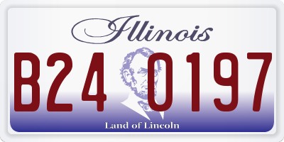 IL license plate B240197