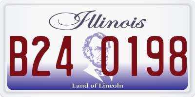IL license plate B240198