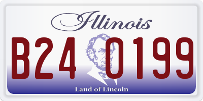 IL license plate B240199