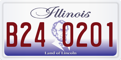 IL license plate B240201
