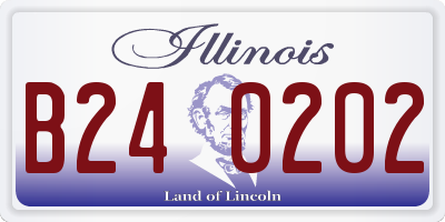 IL license plate B240202