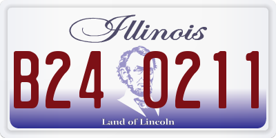 IL license plate B240211