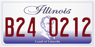 IL license plate B240212