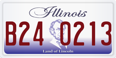 IL license plate B240213