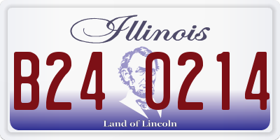 IL license plate B240214