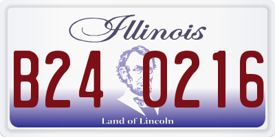 IL license plate B240216