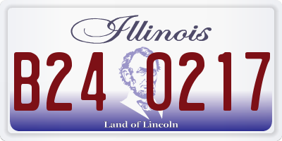 IL license plate B240217