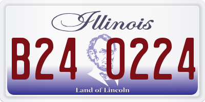 IL license plate B240224