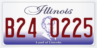 IL license plate B240225