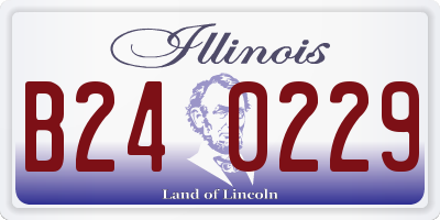 IL license plate B240229