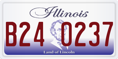 IL license plate B240237