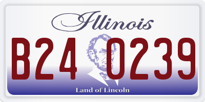 IL license plate B240239