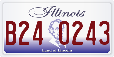 IL license plate B240243